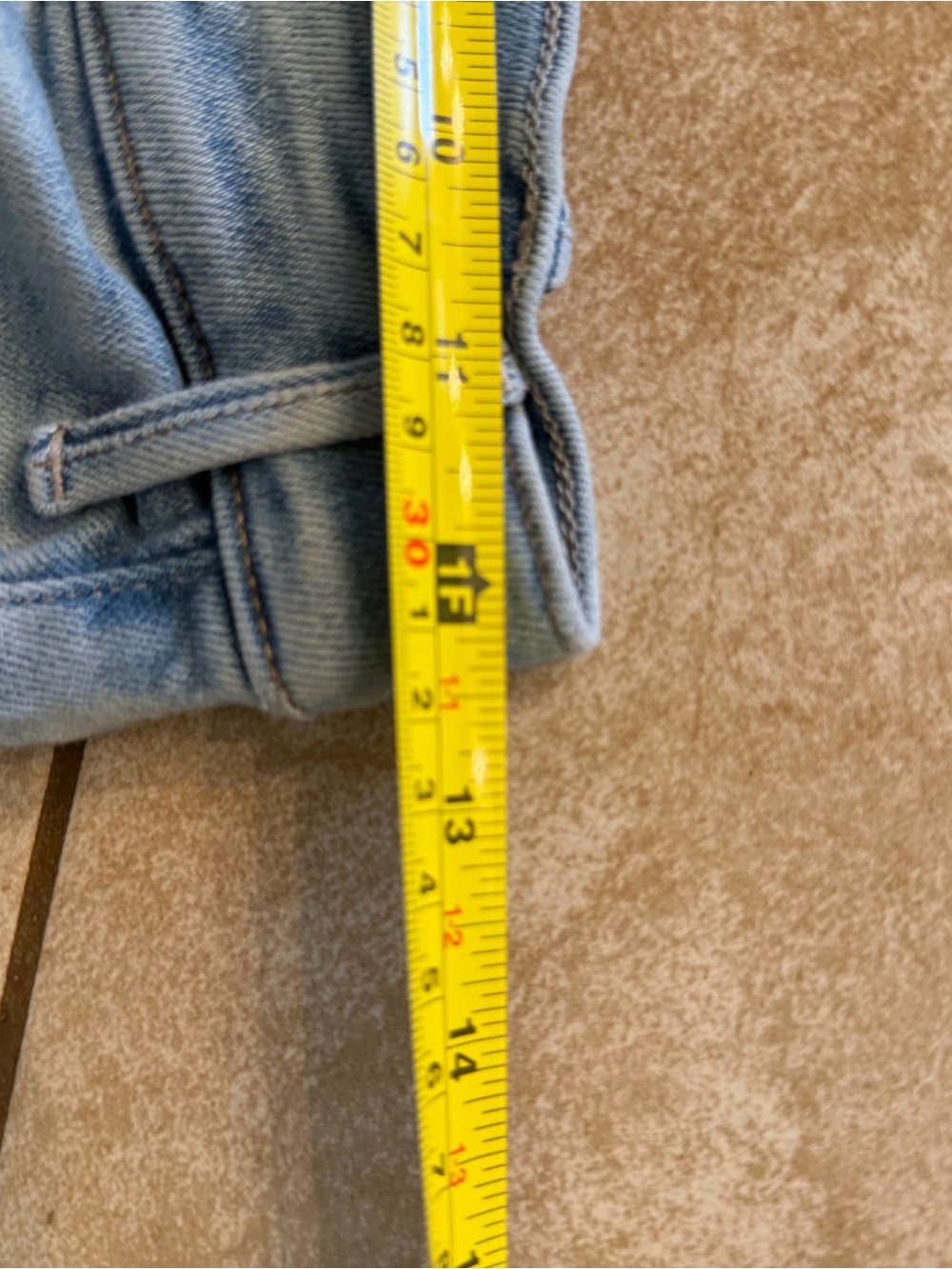 MOTHER the hustler ankle fray Light Blue High-Rise Cropped Straight Jeans - Picture 9 of 10